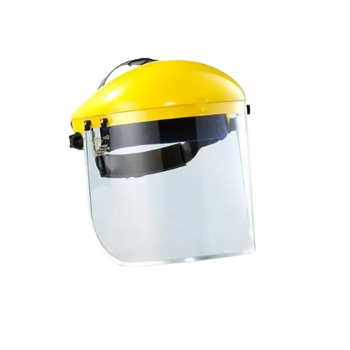 Blue Eagle B1YE Adjustable Ratchet Headgear Suspension With FC25 Clear Polycarbonate Visor Face Shield