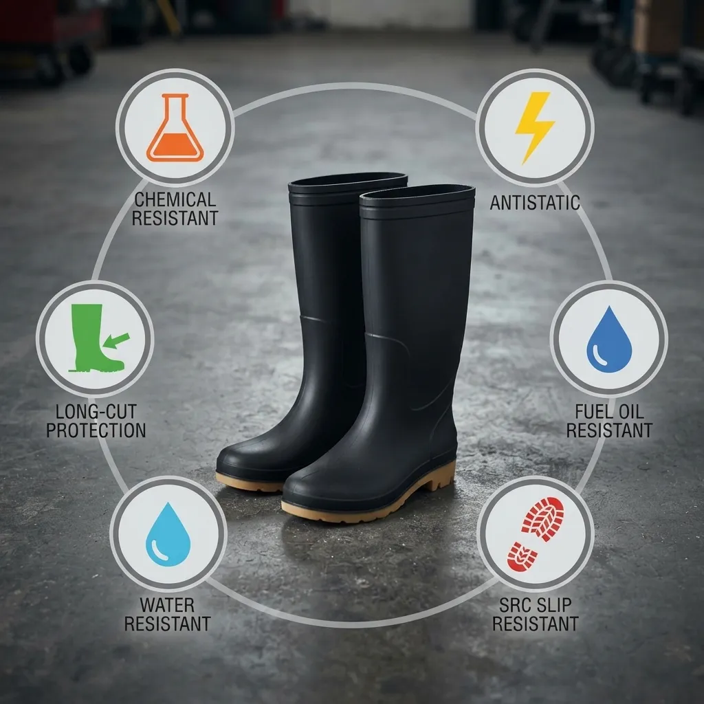 Irani Gumboots Chemical Resistant Rubber Boots