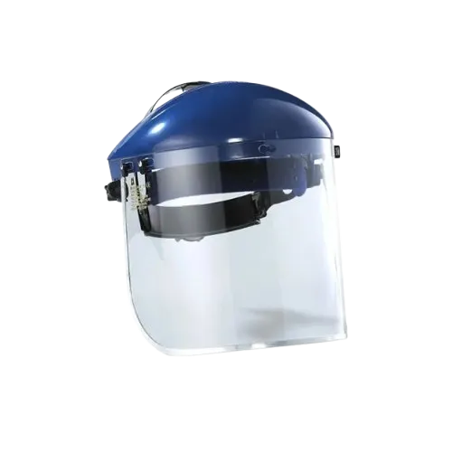 Blue Eagle B1BL Adjustable Ratchet Headgear Suspension With FC25 Clear Polycarbonate Visor Face Shield