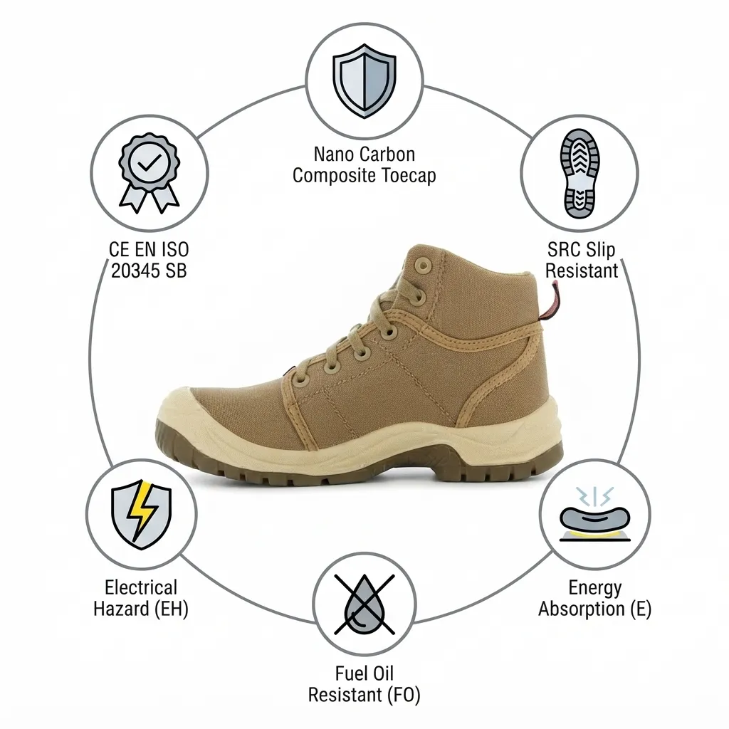 Safety Jogger DESERT EH SB High Ankle Electrical Safety Shoes