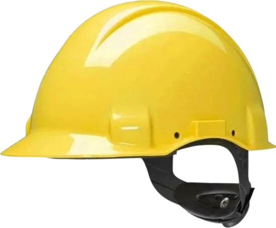 3M H-702R Yellow Hard Hat With Uvicator And 4-Point Ratchet Suspension