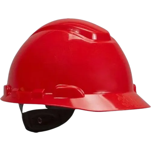 3M H-705R Hard Hat-UV, Red, 4-Point Ratchet Suspension with Uvicator