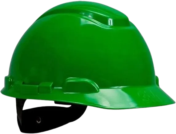 3M 078371-64200 H-704R Green Hard Hat 4-Point Ratchet Suspension